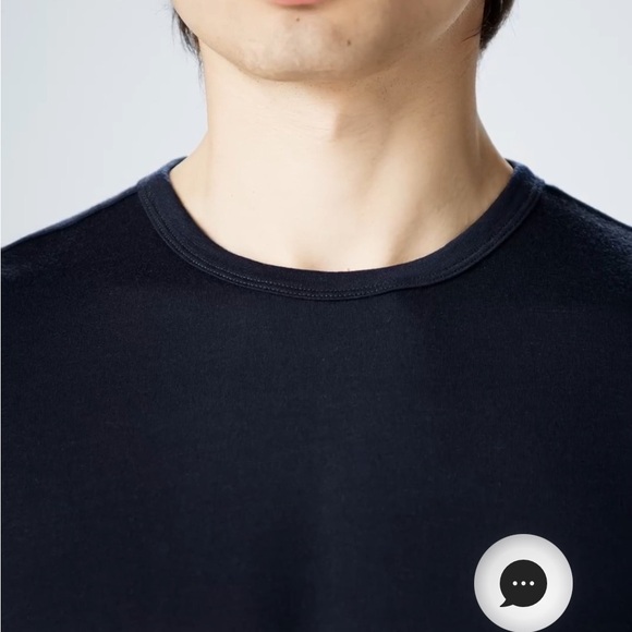 Men’s Merino Crew Neck T-Shirt Dark Gray Size S - Picture 3 of 12